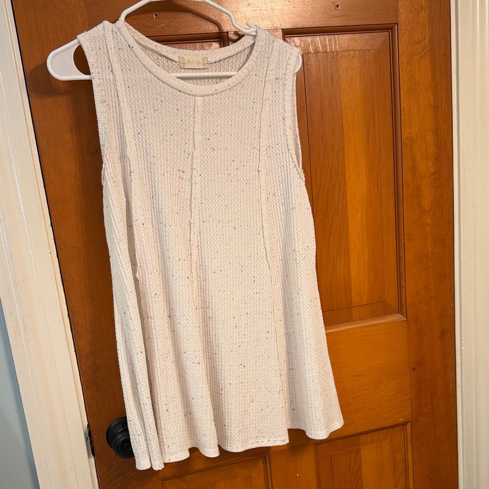 Altar'd State Cream Knit Tank Top